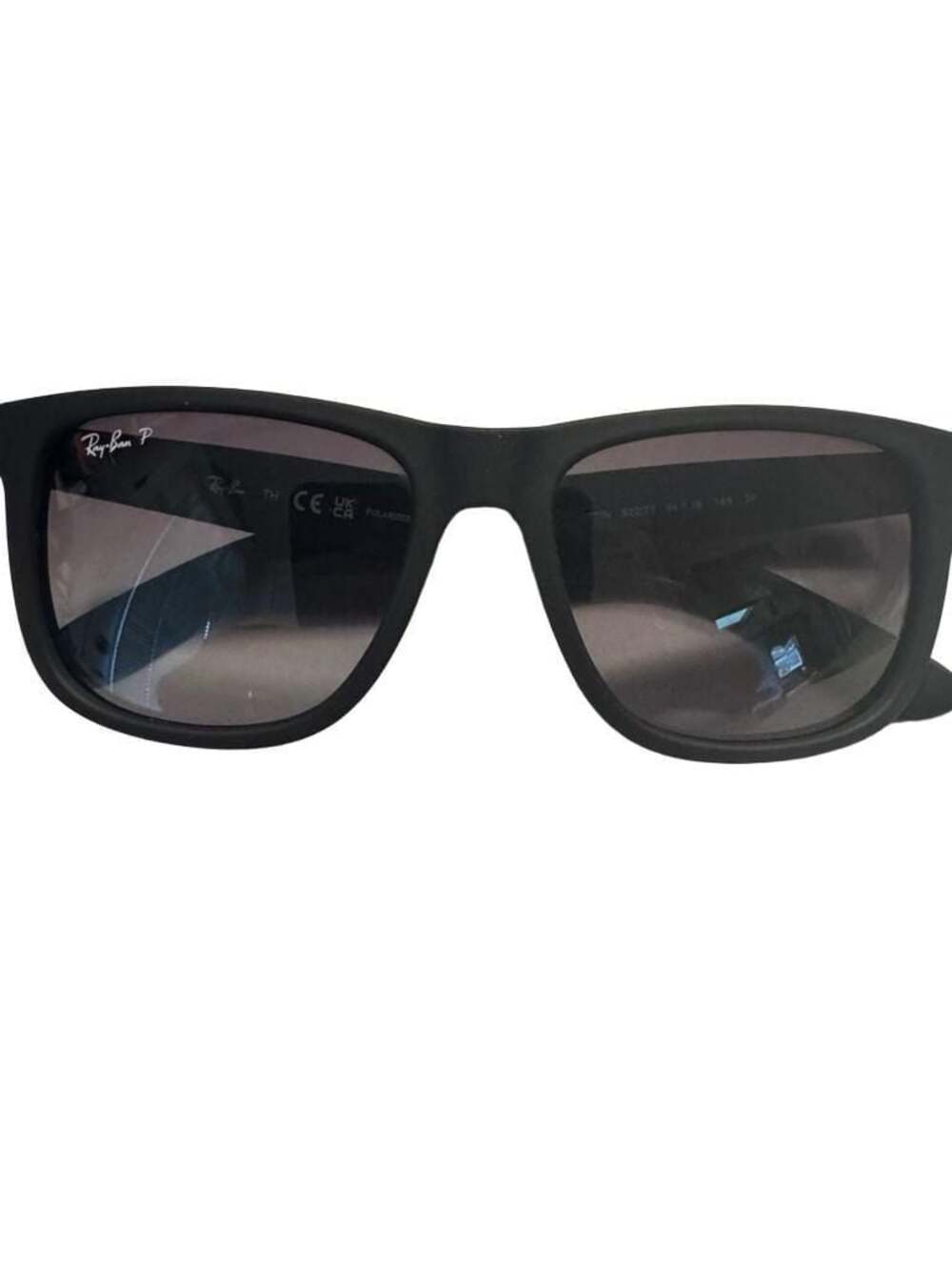 Ray-Ban Justin Polarized Sunglasses RB4165 622/T3 Rubber Black Frame